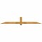 Ekena Millwork Eugene Rough Sawn Timber Gable Bracket, Western Red Cedar, 84"W x 14"H x 2"D x 4"F, 4/12 Pitch GBW084X14X0204EUG00RWR - alternate 1